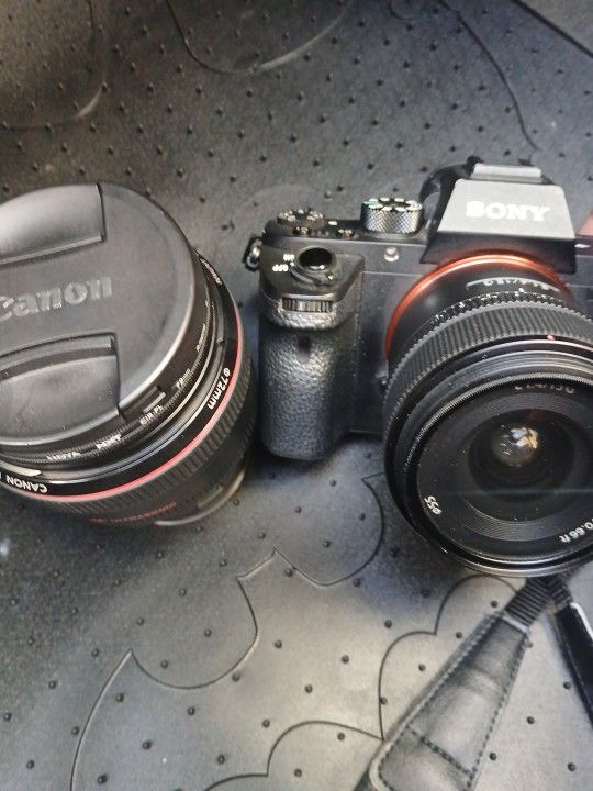 Sony Alpha 7r 2nd Gen And Canon 50mm Ef 1.2 Lens