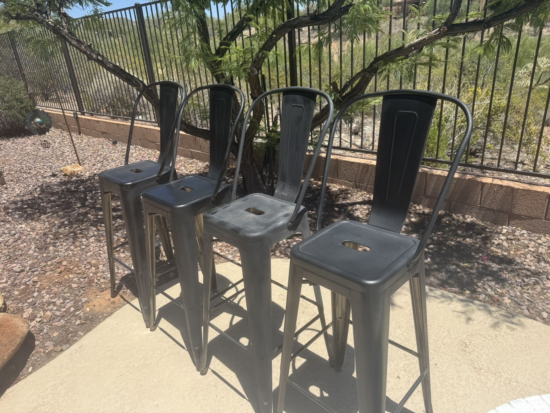 Black Bar Stools Set Of 4