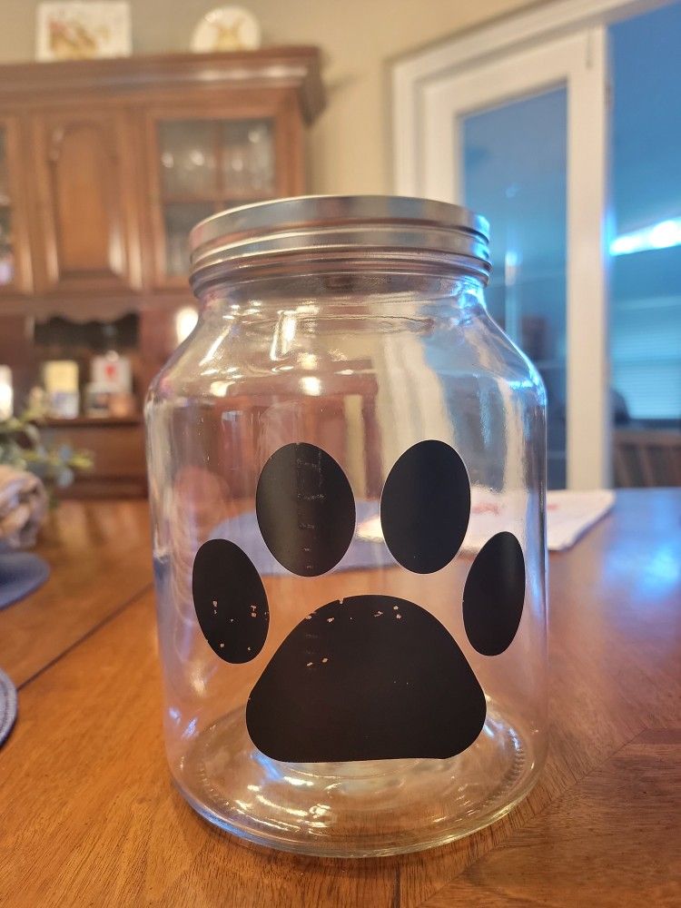 Jar With Paw 