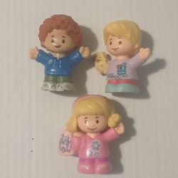 3 Fisher Price Little People Action Figures