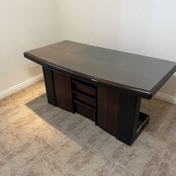 Office desk with glass cover