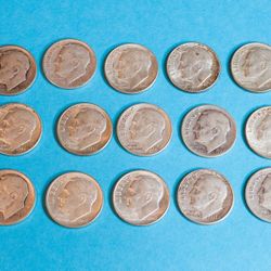 Roosevelt Silver Dimes, Lot of 15