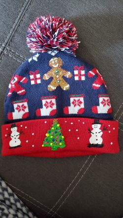 Unisex Christmas Hat With Winter Theme