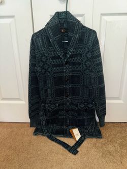 RRL Ralph Lauren men’s S Blue Cotton Knit cardigan