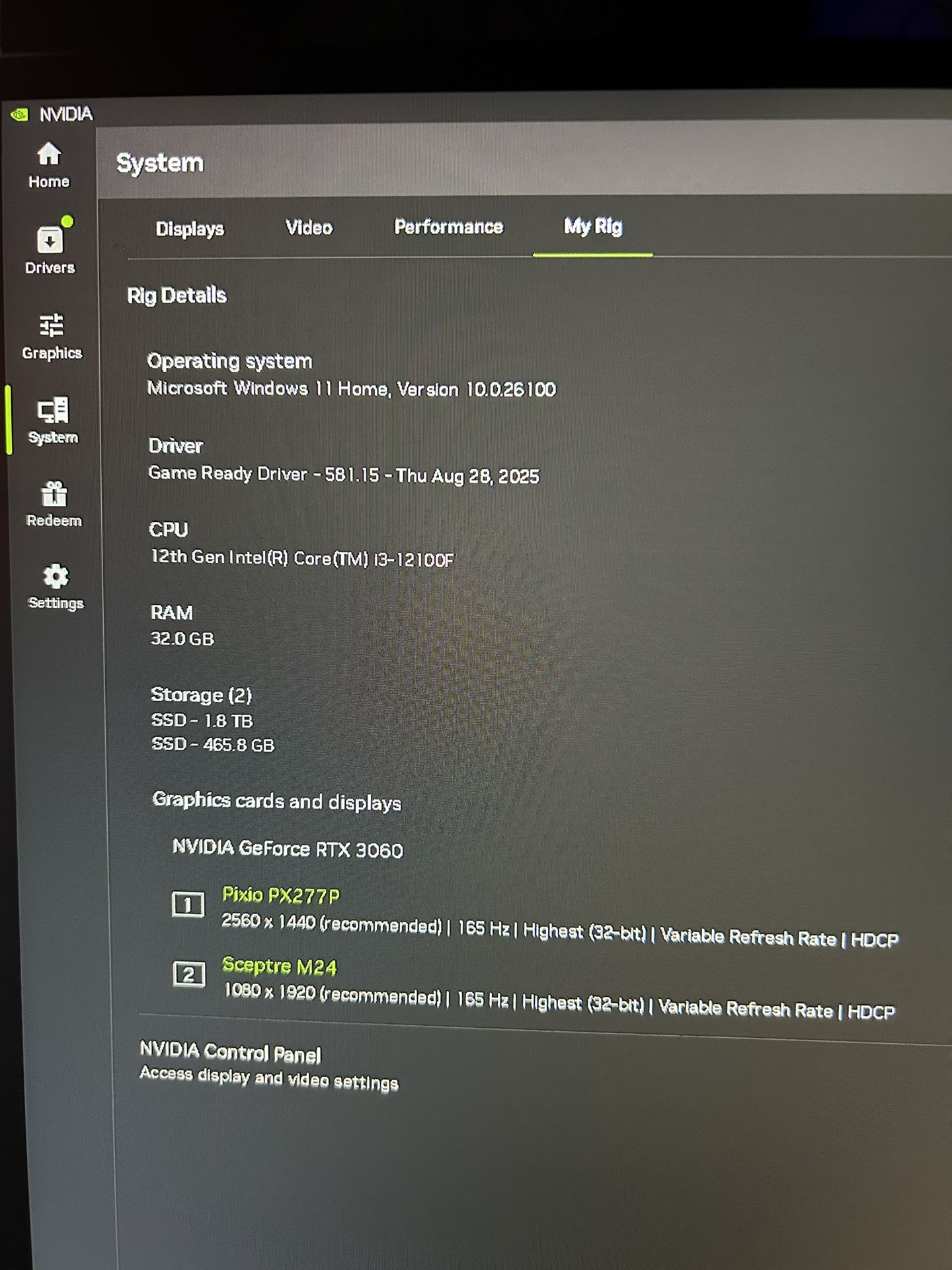 Gaming Pc with 1440p Monitor