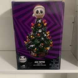 Disney Tim Burton’s The Nightmare Before Christmas Jack Topper Light Up Tree
