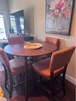 Round high top dinning set