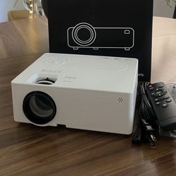 NEW Projector W/ Remote, Mini Bluetooth Projector, Full HD 1080P Supported Portable Outdoor Movie Projector !