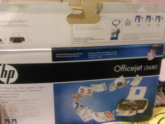 Officejet j3680 all in one printer fax scanner copier