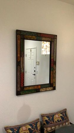 India Inspired Kavana Patchwork Mirror