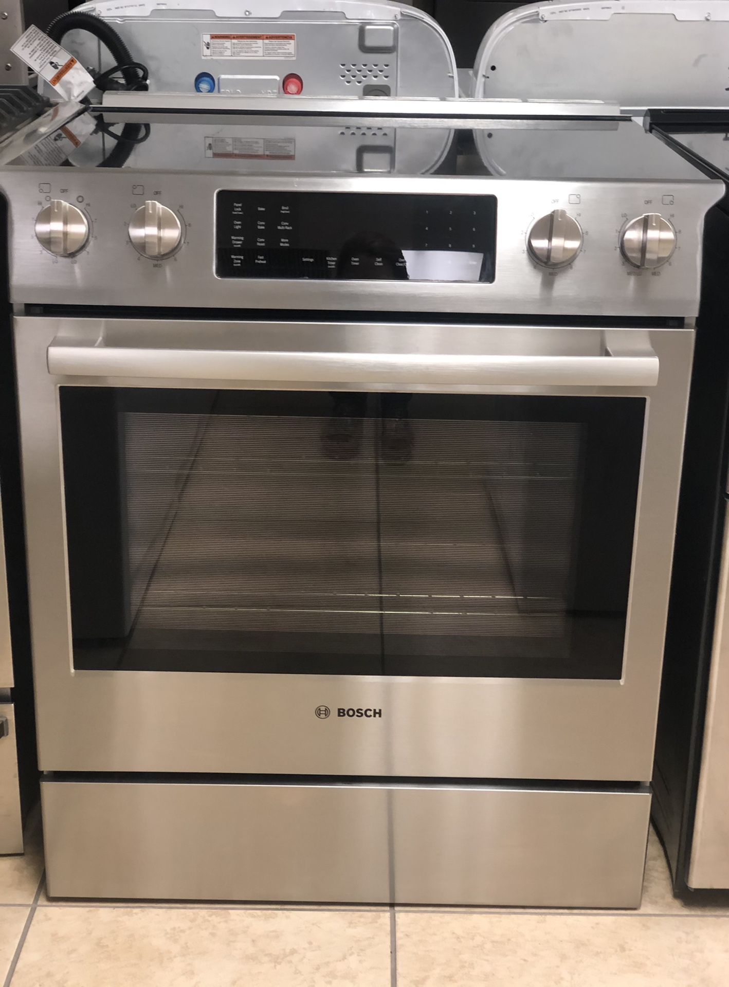 Bosh Slide Electric stove stainless steel convectional oven like new