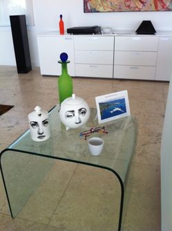 Italian Glass Table Side table Gigonde