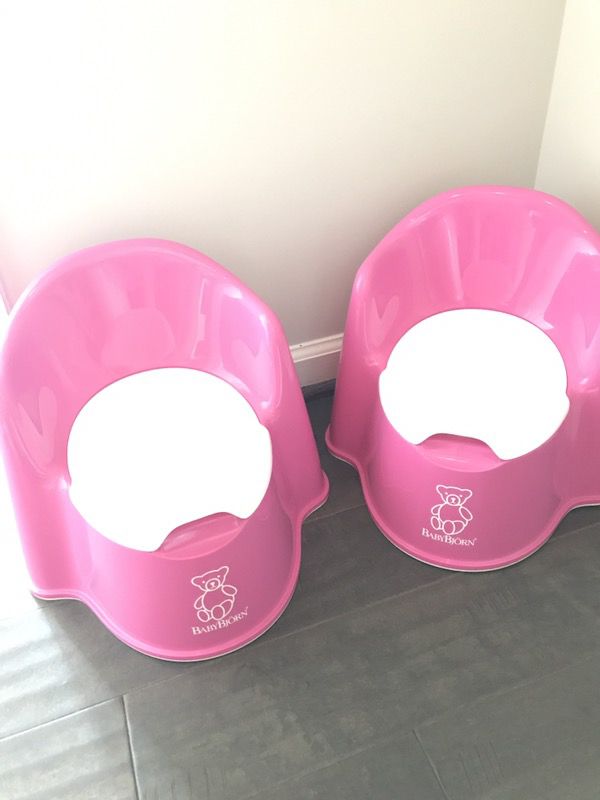 Two Baby Bjorn Pink Potty Seats