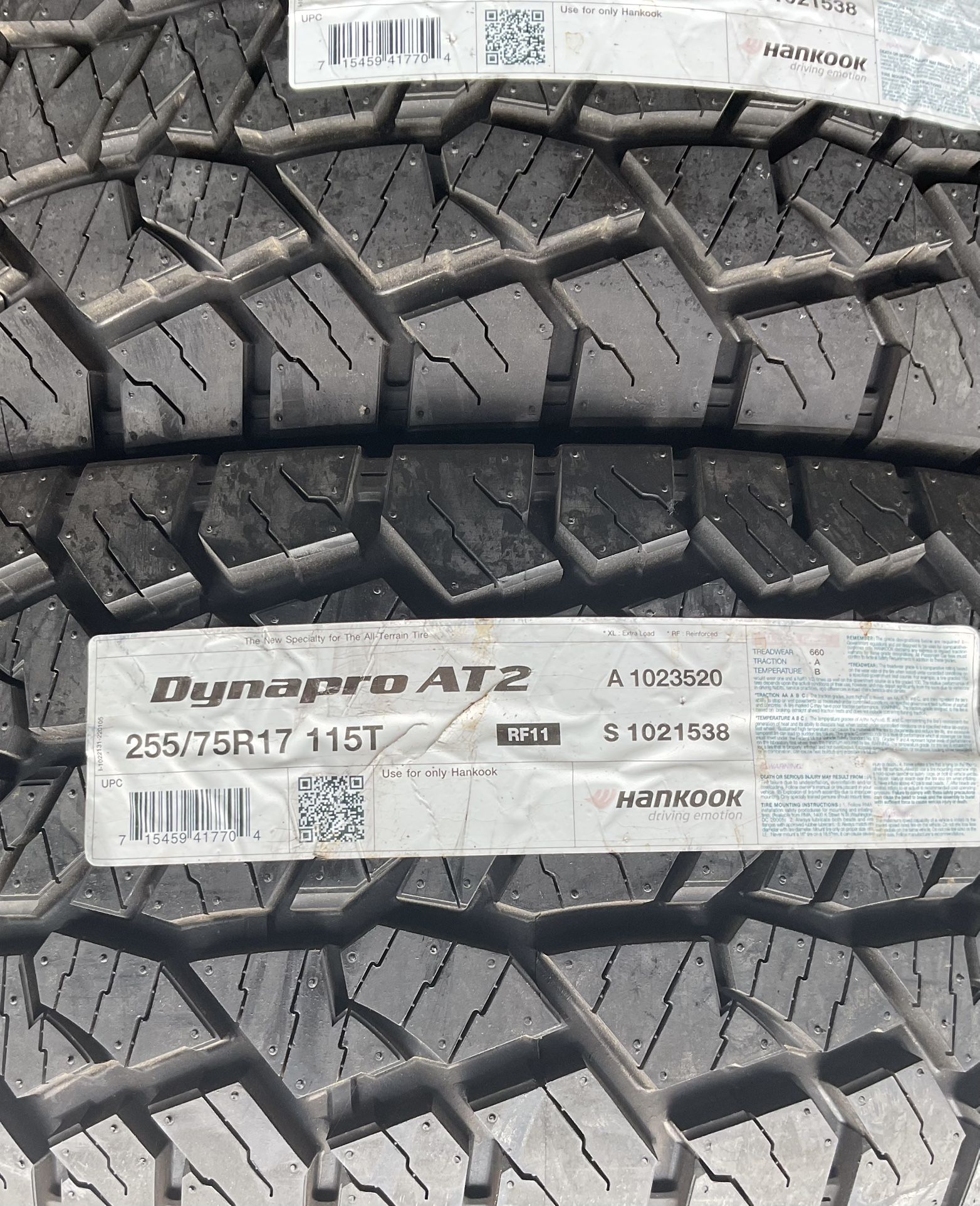 255/75R17 DYNA PRO ATZ 115T