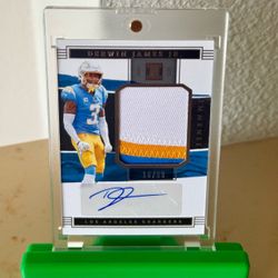 National Treasures Derwin James Jersey Auto /99