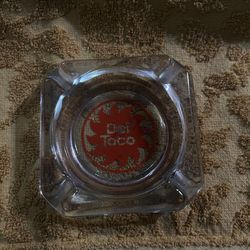 Antique Del Taco Ashtray