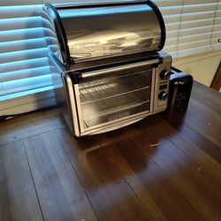  Toaster Oven, Toaster,  and Bread Box Combo