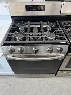 LG GAS STOVE 5 BURNERS STAINLESS STEEL