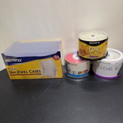 New Blank CD-R, DVD-R, & Clear Cases - New