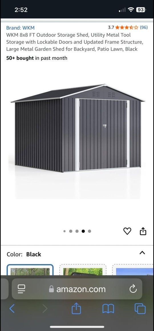 Metal Shed 8×8 Bran New