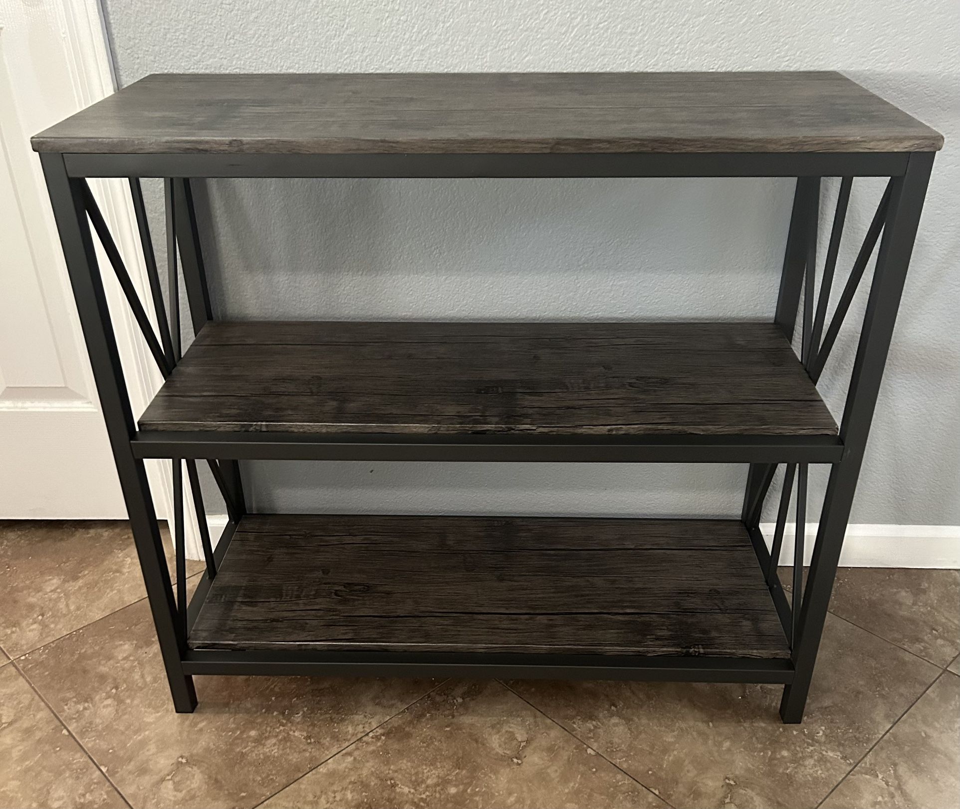 (New) 36” Wide 3 Tier Bookshelf