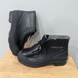 DUNLOP Protective Footwear Steel Toe Work Rubber Rain Boots Size 13 Made in USA