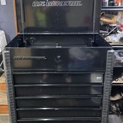 US General Tool Box With side Folding Tray