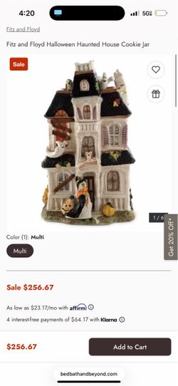 FITZ & FLOYD- Halloween Harvest Cookie Jar - 90s Nostalgia