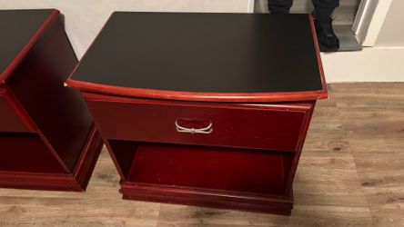 Two side tables $40