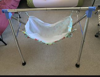 Godiyu, Sturdy Premium Indian Style Baby Cradle, Stainless Steel Baby Swing, Foldable Swing, Indian Swing