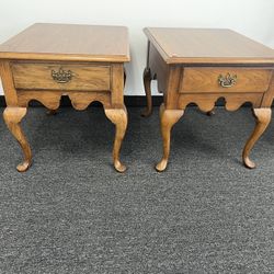 two real cool end tables 