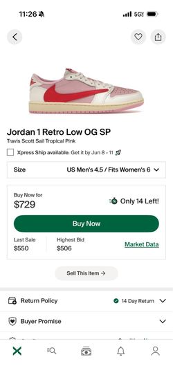 Jordan 1 retro low OG SP