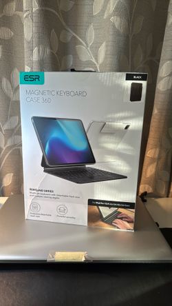 ESR Never opened Rebound Series Magnetic Keyboard Case 360 in Black, designed for the iPad Pro 12.9 (6th/5th/4th/3rd Gen). This case is positioned as 
