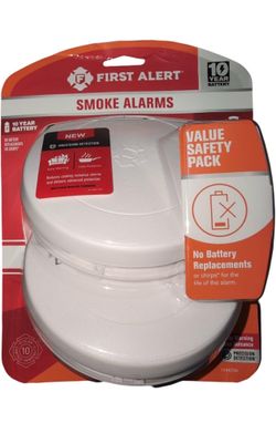 First Alert First Alert Visit the Store 4.5 4.5 out of 5 stars (25) First Alert 10 Year Photoelectric Smoke Detector 2 Pack, No Battery Replacements