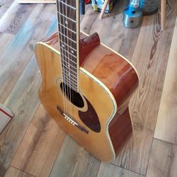 Woods Instruments Vintage Acoustic Dreadnought Guitar Amazing