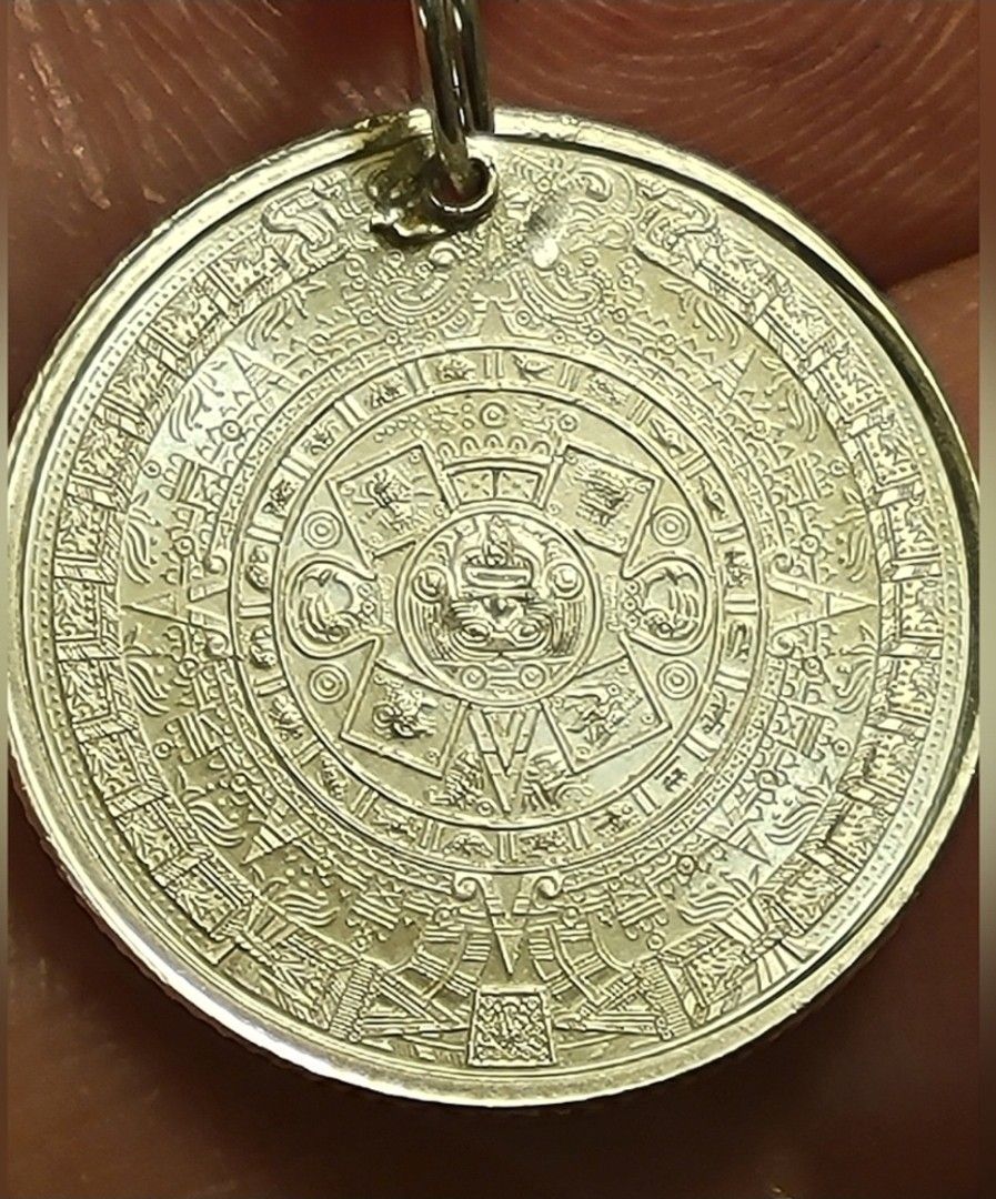999 Fine Silver Aztec Pendant Handmade Unisex Jewelry Pendant 