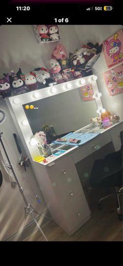 White vanity