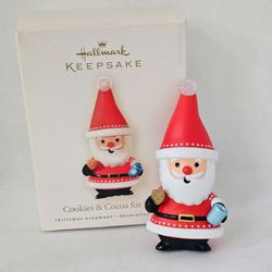 New Hallmark Ornament 2008 Cookies & Cocoa for Santa Claus Christmas treat box

Brand new Ornament 
Box has some light wear due to storage 
Approximat