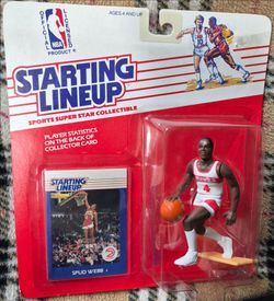 1988 Spud Webb slu starting lineup htf rare!!