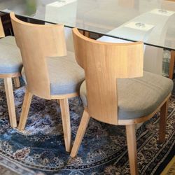 6 Dining Chairs Accent Chairs Modern Dinnner Table Chairs