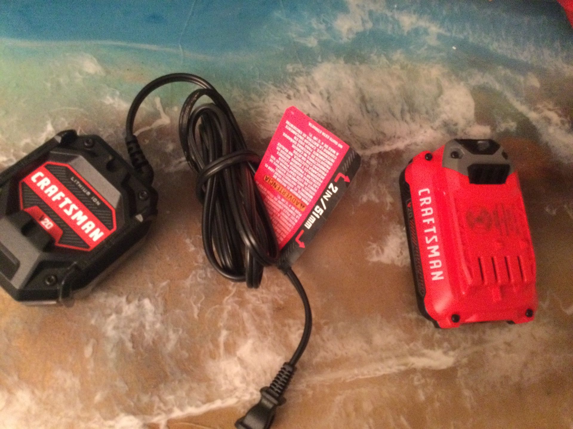CRAFTSMAN V20 CORDLESS AXIAL LEAF AND SWEEPER BLOWER WITH BATTERY AND CHARGER… IN EXCELLENT CONDITION 