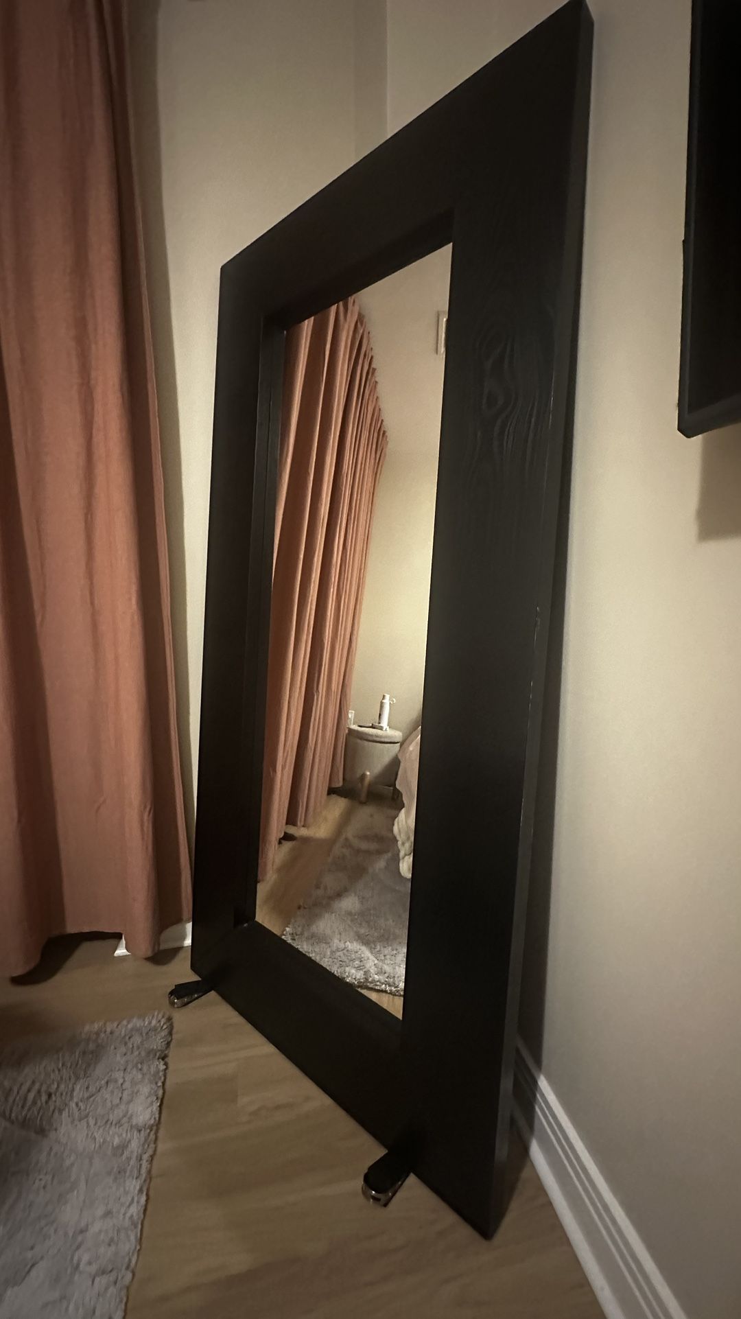 Black Full Length Floor Mirror