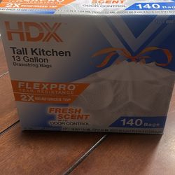 HDX Tall Trash Bags 13 Gallons 140 Pcs