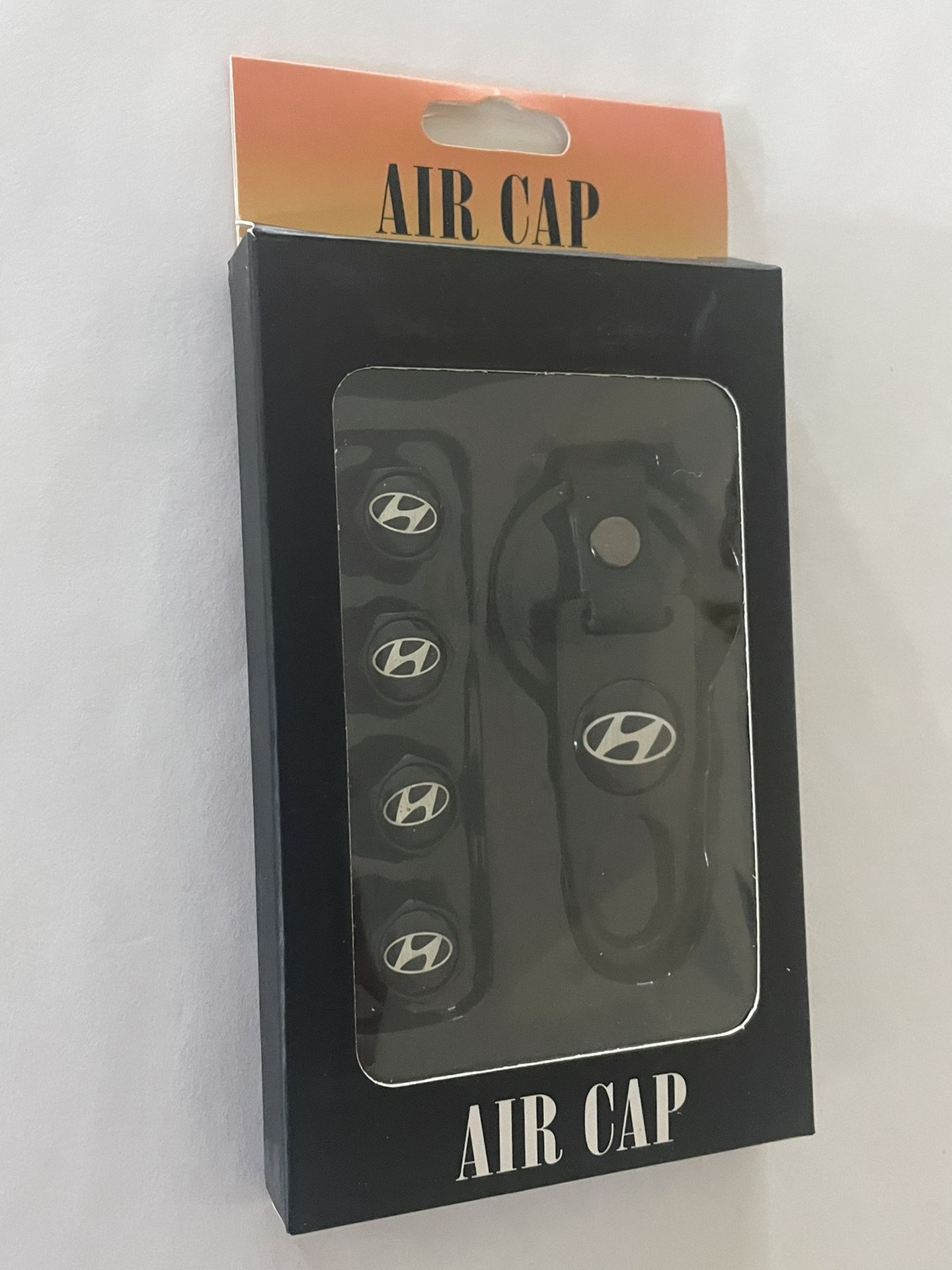 4 ~ Hyundai Black Air Valve Caps