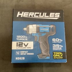 *NEW* Hercules 20v Brushless Cordless 3/8" Compact Multi Impact Wrench (HCB82B)