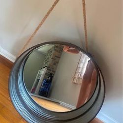 Rustic Hanging Mirror