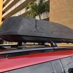 Large Car Roof Cargo Box for Hyundai Santa Fe w/ Mounts & Protection