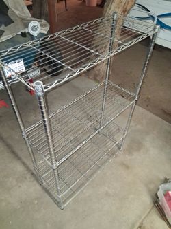 Heavy duty metal shelf
