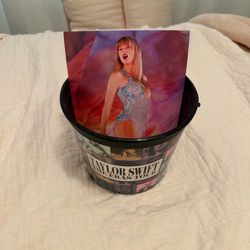 Taylor Swift The Eras Tour Black Popcorn Bucket & Three Posters