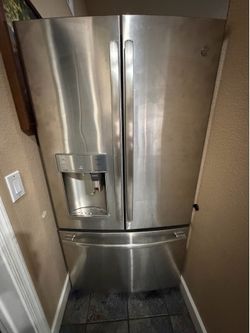 GE Profile 22 Cu. Ft. Stainless Counter-Depth French Door Refrigerator with Keurig